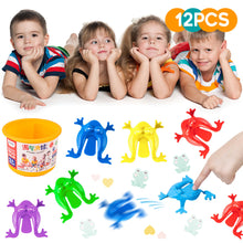 Load image into Gallery viewer, 12/18/24Pcs Jumping Frog Toys Parent-child Bounce Frogs Fidget Toys Stress Reliever Novelty Toys for Children Birthday Party Gift
