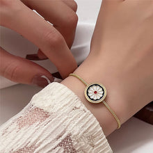 Load image into Gallery viewer, Fashion Vintage Enamel Small Daisy Bracelet Flower Design Sense Pull Adjustable Personality Women Creative Bracelet

