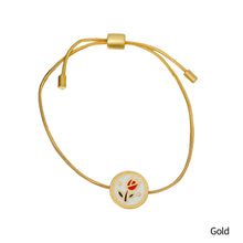Load image into Gallery viewer, Sweet Tulip Bracelet Light Luxury High Sense Design Fashionable Temperament Simple and Versatile Bracelet Versatile Bracelet
