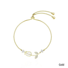 Load image into Gallery viewer, Fashion Tulip Bracelet Design Sense of Female Minority Senior Opal Girlfriends Hand Jewelry Gift
