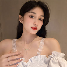 Load image into Gallery viewer, Tulip Tassel Pendant Pearl Necklace Female Mori Style Super Fairy Collar Chain Fashion Personality Fashion Versatile Accessories
