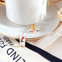 Load image into Gallery viewer, Silver Needle Retro Simple Tulip Flower Earrings Fashion Simple Light Luxury Earrings Women Elegant Earings Ear Studs
