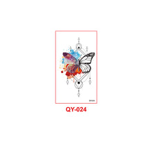 Load image into Gallery viewer, Butterfly Tattoo Sticker Waterproof Durable Snake Pistol for Men and Women Color Artistic Flower Totem Waterproof Tattoo Sticker
