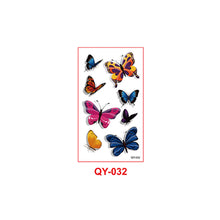 Load image into Gallery viewer, Butterfly Tattoo Sticker Waterproof Durable Snake Pistol for Men and Women Color Artistic Flower Totem Waterproof Tattoo Sticker
