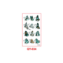 Load image into Gallery viewer, Butterfly Tattoo Sticker Waterproof Durable Snake Pistol for Men and Women Color Artistic Flower Totem Waterproof Tattoo Sticker
