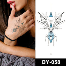 Load image into Gallery viewer, Small Fresh Tattoo Sticker Waterproof Durable Snake Pistol for Men and Women Color Artistic Flower Totem Waterproof Tattoo Sticker
