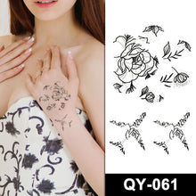 Load image into Gallery viewer, Small Fresh Tattoo Sticker Waterproof Durable Snake Pistol for Men and Women Color Artistic Flower Totem Waterproof Tattoo Sticker
