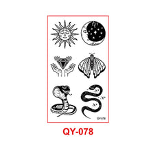 Load image into Gallery viewer, Small Fresh Tattoo Sticker Waterproof Durable Snake Pistol for Men and Women Color Artistic Flower Totem Waterproof Tattoo Sticker

