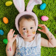 Load image into Gallery viewer, Children's Easter Rabbit Tattoo Sticker Kids Cute Animals Carrot Waterproof Sweatproof Tattoo Stickers Temporary Body Art Tattoo
