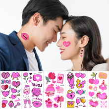 Load image into Gallery viewer, Valentine's Day Luminous Powder Tattoo Stickers Nightclub Bar Music Festival Party Men and Women Fluorescent Tattoo Stickers
