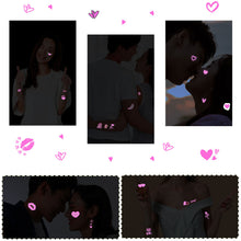 Load image into Gallery viewer, Valentine's Day Luminous Powder Tattoo Stickers Nightclub Bar Music Festival Party Men and Women Fluorescent Tattoo Stickers
