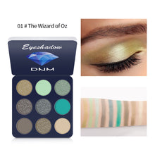 Load image into Gallery viewer, Colorful 9-color Eye Shadow Plate Waterproof Pearlescent Matte Pumpkin Color Earth Color Nine Palace Grid Makeup Plate
