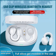 Load image into Gallery viewer, Earphone Bluetooth 5.3 Ear Clip on Ear Earring Wireless Headphones Sports Headsets Ear Hook with Mic
