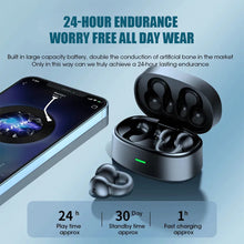 Load image into Gallery viewer, Earphone Bluetooth 5.3 Ear Clip on Ear Earring Wireless Headphones Sports Headsets Ear Hook with Mic
