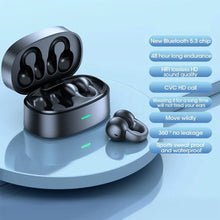 Load image into Gallery viewer, Earphone Bluetooth 5.3 Ear Clip on Ear Earring Wireless Headphones Sports Headsets Ear Hook with Mic
