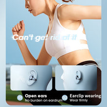 Load image into Gallery viewer, Earphone Bluetooth 5.3 Ear Clip on Ear Earring Wireless Headphones Sports Headsets Ear Hook with Mic
