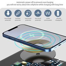 Load image into Gallery viewer, Electric Alarm Clock LED With Wireless Charger Desktop Digital Despertador Thermometer Clock HD Mirror Clock Watch Table Decor
