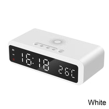 Load image into Gallery viewer, Electric Alarm Clock LED With Wireless Charger Desktop Digital Despertador Thermometer Clock HD Mirror Clock Watch Table Decor
