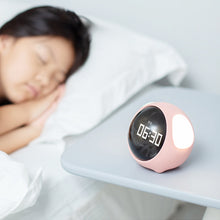 Load image into Gallery viewer, Cute Expression Alarm Clock Bedside Voice Control Night Light USB Chargeable Child Snooze Alarm Clock Kid Gift Digital LED Clock
