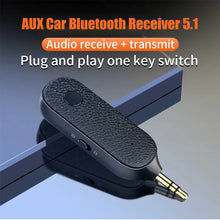 Load image into Gallery viewer, BT5.1 Bluetooth Receiver Handsfree Car Kit 3.5mm Aux In Type C Charging Wireless Transmitter Microphone Auto Music Player
