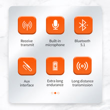 Load image into Gallery viewer, BT5.1 Bluetooth Receiver Handsfree Car Kit 3.5mm Aux In Type C Charging Wireless Transmitter Microphone Auto Music Player

