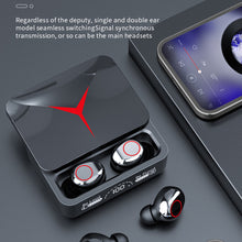 Load image into Gallery viewer, Bluetooth 5.3 Wireless TWS Gaming Headset with Sliding Charging Case HD Call Earbuds Waterproof Stereo Music Earphone
