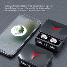 Load image into Gallery viewer, Bluetooth 5.3 Wireless TWS Gaming Headset with Sliding Charging Case HD Call Earbuds Waterproof Stereo Music Earphone
