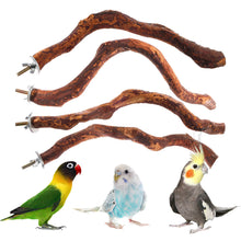 Load image into Gallery viewer, Natural Wood Pet Parrot Raw Wood Fork Branch Perches Stand Rack Mouth Grinding Claw Grinding Stick For Birds Squirrel Small Pet Supplies
