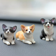 Load image into Gallery viewer, Cute Mini Resin Doll Car Auto Interior Ornament Dashboard Dog Toys Accessories Corgi Decorate Exquisite Puppy Gift Decorations
