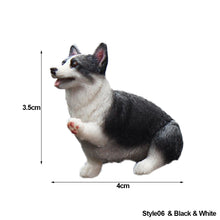 Load image into Gallery viewer, Cute Mini Resin Doll Car Auto Interior Ornament Dashboard Dog Toys Accessories Corgi Decorate Exquisite Puppy Gift Decorations
