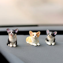 Load image into Gallery viewer, Cute Mini Resin Doll Car Auto Interior Ornament Dashboard Dog Toys Accessories Corgi Decorate Exquisite Puppy Gift Decorations
