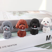 Load image into Gallery viewer, Mni Resin Car Teddy Dog Ornament Figurine Animal Model Home Decor Miniature Garden Decoration Dolls Desktop
