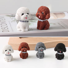 Load image into Gallery viewer, Mni Resin Car Teddy Dog Ornament Figurine Animal Model Home Decor Miniature Garden Decoration Dolls Desktop

