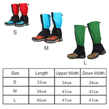 Load image into Gallery viewer, Outdoor Hiking Legging Gaiters Waterproof Leg Covers Shoes Cover For Camping Climbing Desert Boots Shoes Gaiters Legs Protection
