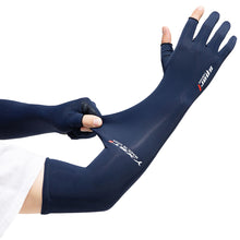 Load image into Gallery viewer, 1Pair Women Men Cooling Arm Sleeves Cover Sports Running UV Sun Protection Gloves Outdoor Fishing Cycling Driving Sleeves
