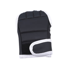 Load image into Gallery viewer, Half Finger Training Boxing Gloves PU Leather Fighting Kick Boxing Gloves Karate Muay Thai Workout Gloves
