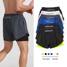 Load image into Gallery viewer, Men Sport Workout Training Bodybuilding Short Pants Men's Running Shorts Quick-drying Fitness Double Layer Shorts

