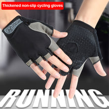 Load image into Gallery viewer, Anti-Slip Half Finger Gym Gloves for Weight Lifting Dumbbell Bodybuilding Women Men Fitness Workout Training Cycling Gloves

