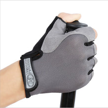 Load image into Gallery viewer, Anti-Slip Half Finger Gym Gloves for Weight Lifting Dumbbell Bodybuilding Women Men Fitness Workout Training Cycling Gloves
