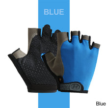 Load image into Gallery viewer, Anti-Slip Half Finger Gym Gloves for Weight Lifting Dumbbell Bodybuilding Women Men Fitness Workout Training Cycling Gloves
