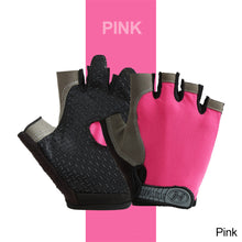 Load image into Gallery viewer, Anti-Slip Half Finger Gym Gloves for Weight Lifting Dumbbell Bodybuilding Women Men Fitness Workout Training Cycling Gloves

