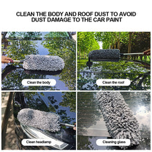 Load image into Gallery viewer, Car Microfiber Wax Brush Multifunction Retractable Car Duster Removing Cheaner For Furniture Cleaning Tool Microfiber Washer
