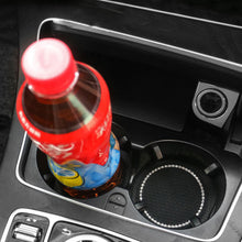 Load image into Gallery viewer, Rhinestone Car Coaster Car Water Cup Bottle Holder Anti Slip Travel Auto Cup Mats Insert Coaster Glitter Car Interior Accessories
