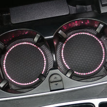 Load image into Gallery viewer, Rhinestone Car Coaster Car Water Cup Bottle Holder Anti Slip Travel Auto Cup Mats Insert Coaster Glitter Car Interior Accessories

