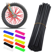 Load image into Gallery viewer, 36Pcs Universal Motorcycle Dirt Bike Wheel Rim Cover Spoke Skins Wrap Tubes Warning Safety Decor Protector for Bicycles Moto
