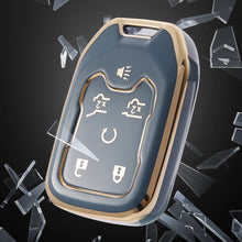 Load image into Gallery viewer, 6 Buttons TPU Car Flip Key Case Cover Shell for Chevrolet 2015 2016 Gmc Yukon Suburban Tahoe Smart Protector Auto Accessories
