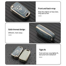 Load image into Gallery viewer, TPU Car Key Case Shell Cover Fob For Chevrolet 2020 2021 Cruze Aveo Trax Sail Malibu Captiva Opel Vauxhall Astra J Corsa Insignia
