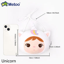 Load image into Gallery viewer, Metoo Jibao Doll Cross Bag Kids Cute Plush Rabbit Sling Bag Girls Fluffy Mini Bag Birthday Gifts Coins Bag
