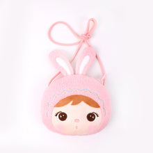 Load image into Gallery viewer, Metoo Jibao Doll Cross Bag Kids Cute Plush Rabbit Sling Bag Girls Fluffy Mini Bag Birthday Gifts Coins Bag

