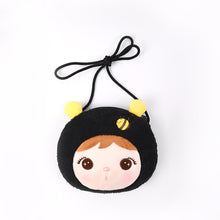 Load image into Gallery viewer, Metoo Jibao Doll Cross Bag Kids Cute Plush Rabbit Sling Bag Girls Fluffy Mini Bag Birthday Gifts Coins Bag
